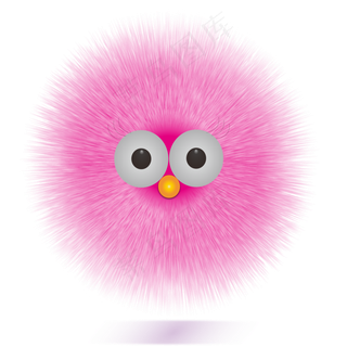 矢量装饰卡通毛球元素矢量装饰卡通毛球元素