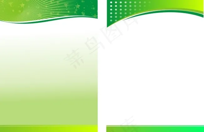 绿色展板cdr矢量模版下载