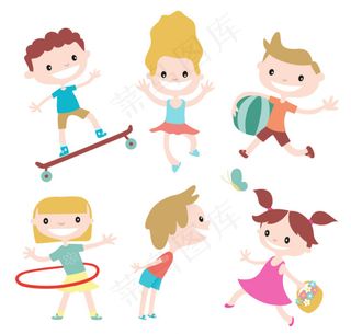 卡通儿童矢量