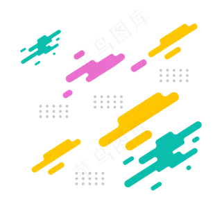 流线科技孟菲斯装饰图案PNG,免抠元素