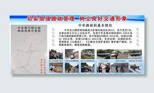 中牟路政科展板图片