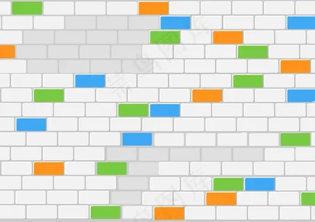 精彩的砖墙 矢量背景