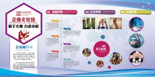 公司文化墙公司展板背景