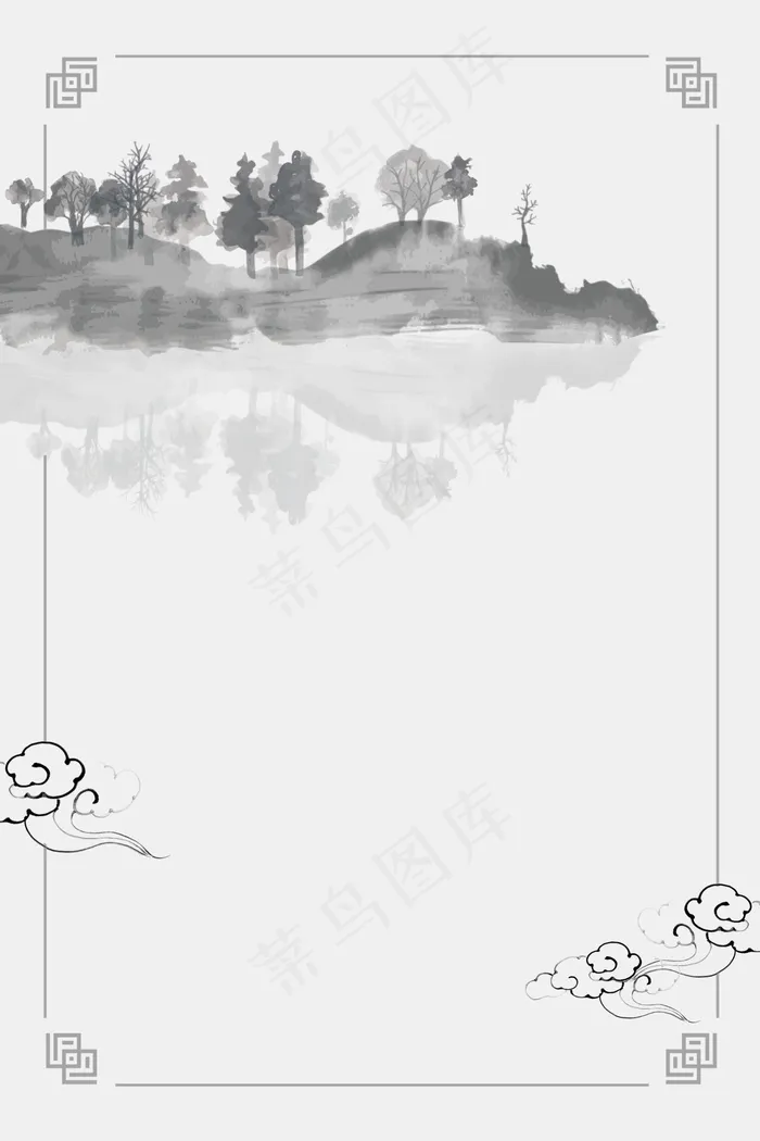 中国风 中国风背景图片psd模版下载