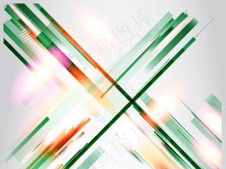 灰色背景彩色科技线条简约大气蓝色线...