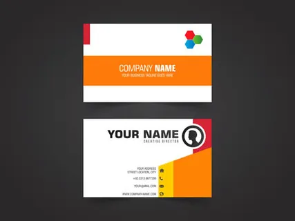 五彩缤纷效果名片