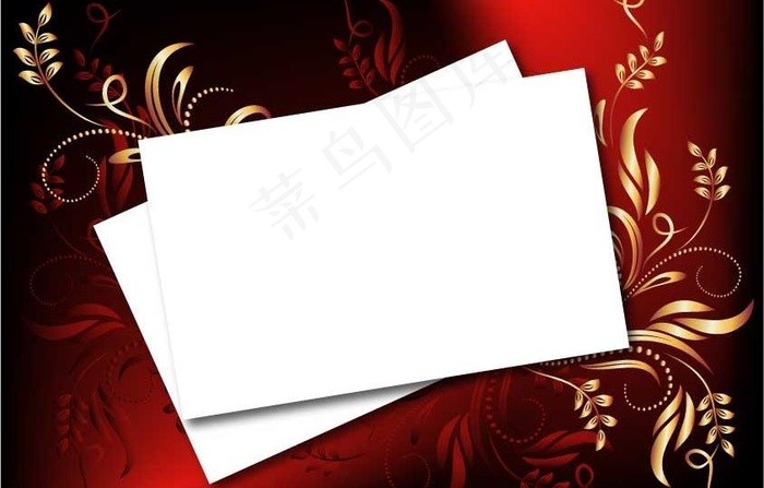 绚丽空白装饰边框图片ai矢量模版下载