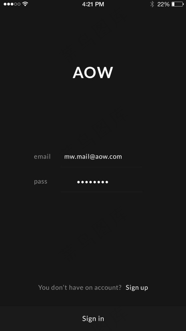 登陆界面设计元素