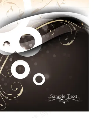 花纹圆环斑点背景矢量素材