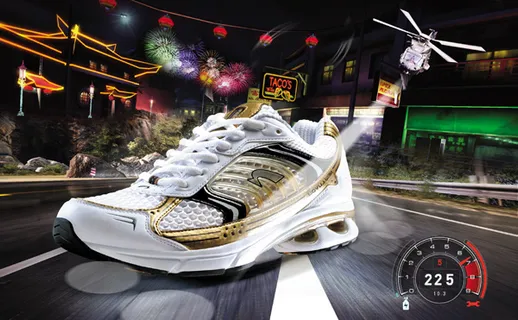 创意慢跑鞋广告