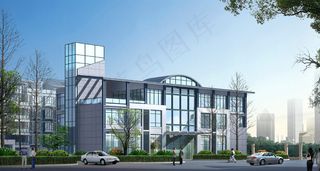 办公大楼景观效果图图片