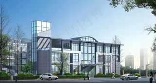 办公大楼景观效果图图片