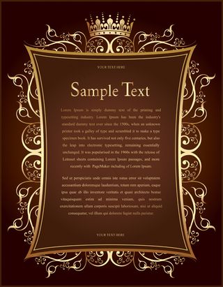 矢量欧式古典花纹华丽背景