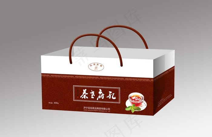 茶叶手提袋（展开图）图片