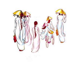 越南美女人物设计PSD模板下载