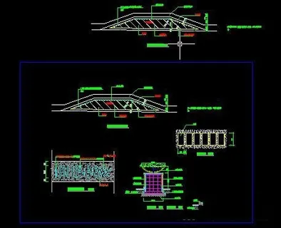 停车场健康步汀步施工图