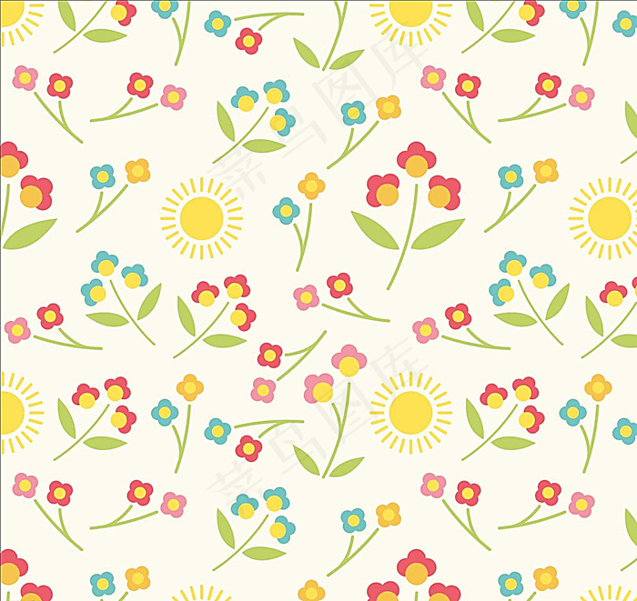 春天树叶花朵图片