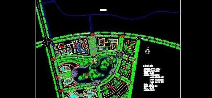 某综合区总平面景观设计图 某综合区总平面景观设计图