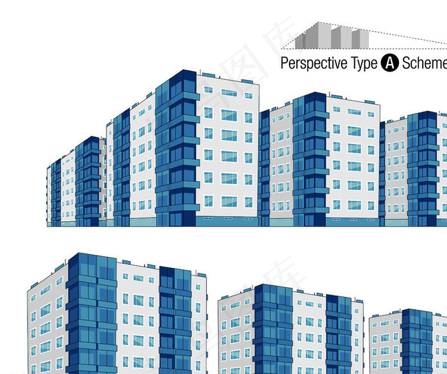 市城市建筑高楼大厦图片eps,ai矢量模版下载