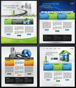 网页界面设计矢量素材