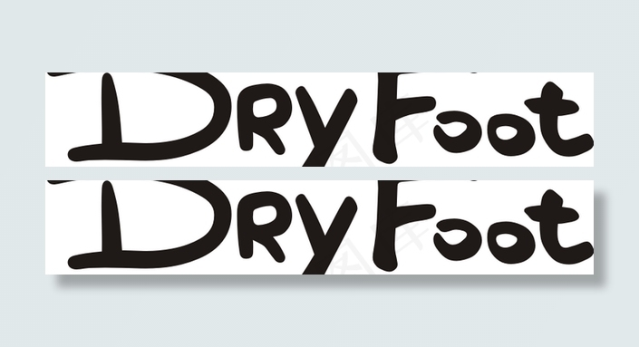 Dry_Foot logo设计欣赏...cdr矢量模版下载