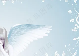 天使花纹图图片