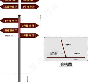 指示牌 导视牌图片