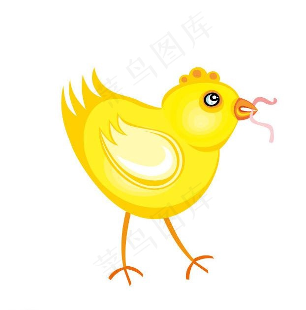 小鸡啄食图片ai矢量模版下载