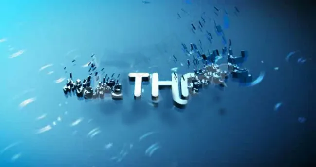破碎立体字