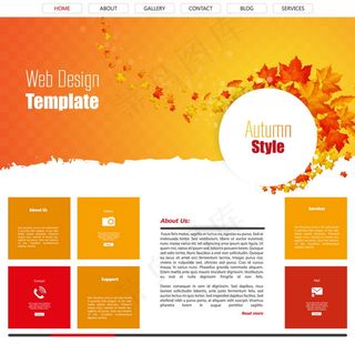 枫叶背景网站素材图片