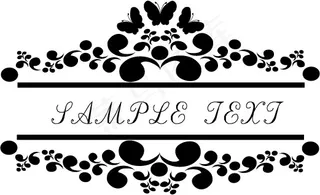 实用的时尚精美花纹花边矢量素材