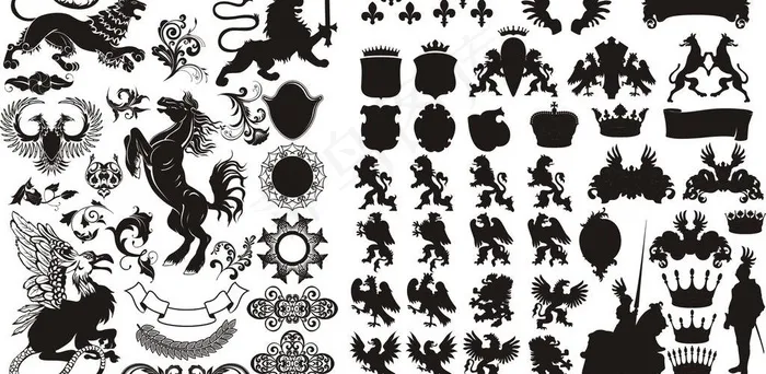 国外风格图案图片cdr矢量模版下载