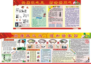 党风廉政建设展板