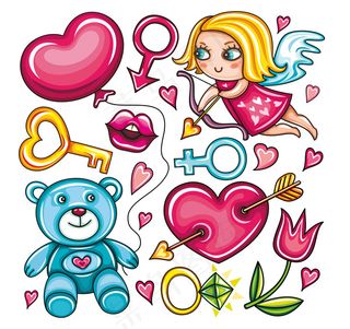 {甜蜜女生专属}矢量素材