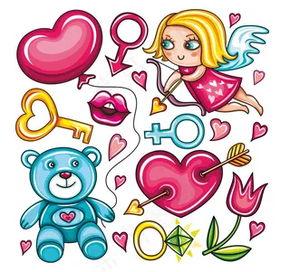 {甜蜜女生专属}矢量素材