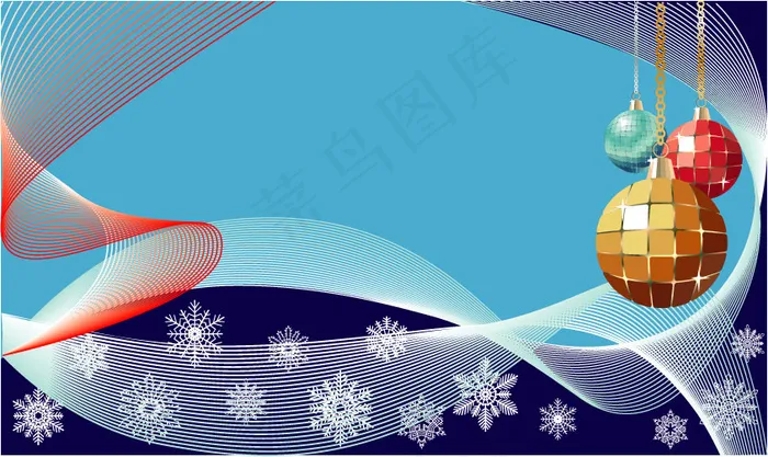 圣诞节装饰背景矢量图下载eps,ai矢量模版下载