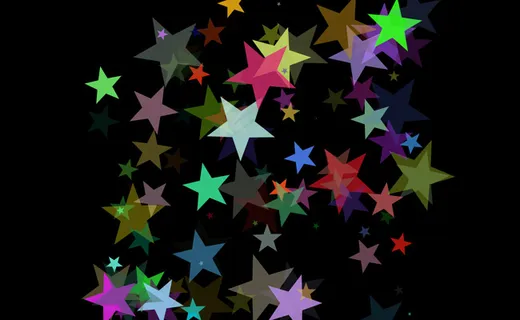 flash转动的彩色五角星 flash转动的彩色五角星
