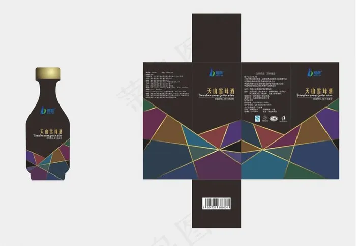 酒包装图片模板下载cdr矢量模版下载