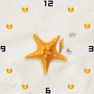 客厅餐厅卧室首选海洋之星贝壳还行钟...