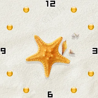 客厅餐厅卧室首选海洋之星贝壳还行钟...