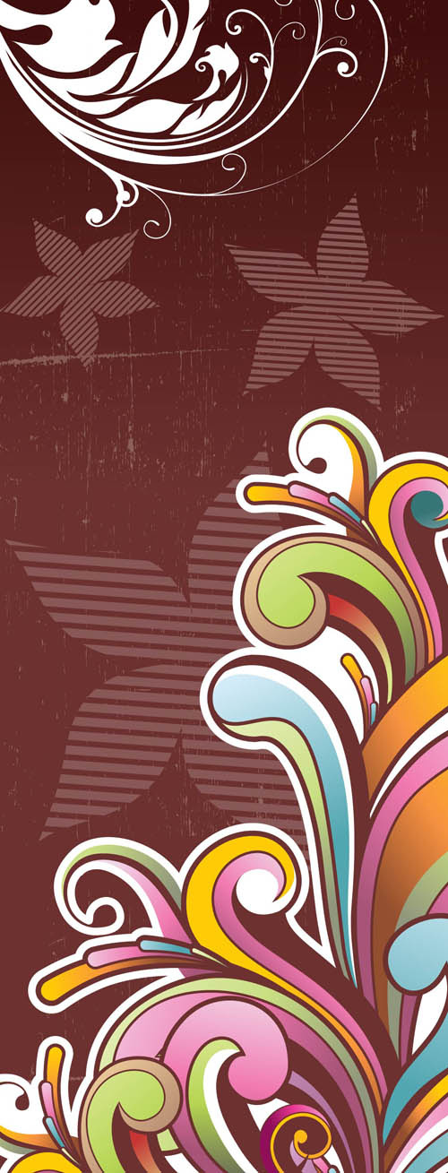 时尚圆点花纹元素矢量图