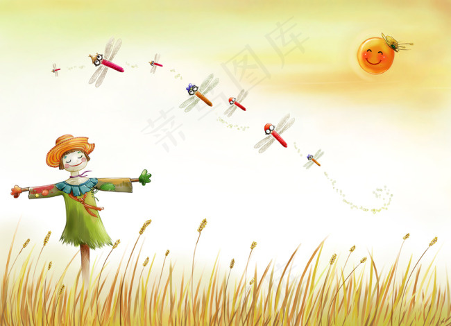 麦田里的稻草人