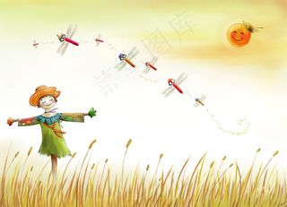 麦田里的稻草人