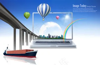 高清PSD分层素材现代都市