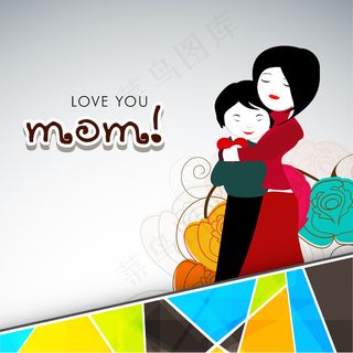 母亲节庆典贺卡设计