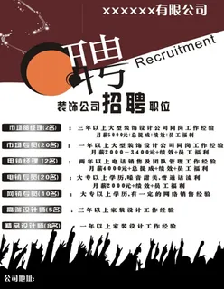招聘海报