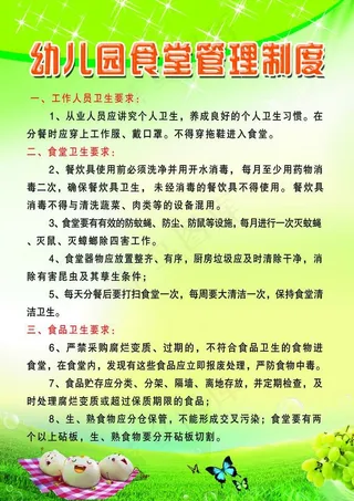 食堂制度展板图片