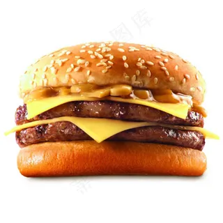 蘑菇芝士双层堡——汉堡分层