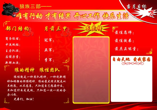 企业展板设计psd模版下载