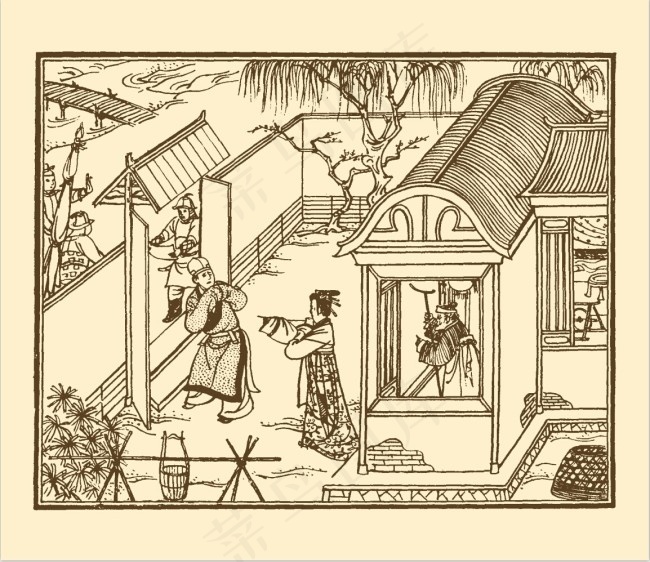 杜甫儿童画